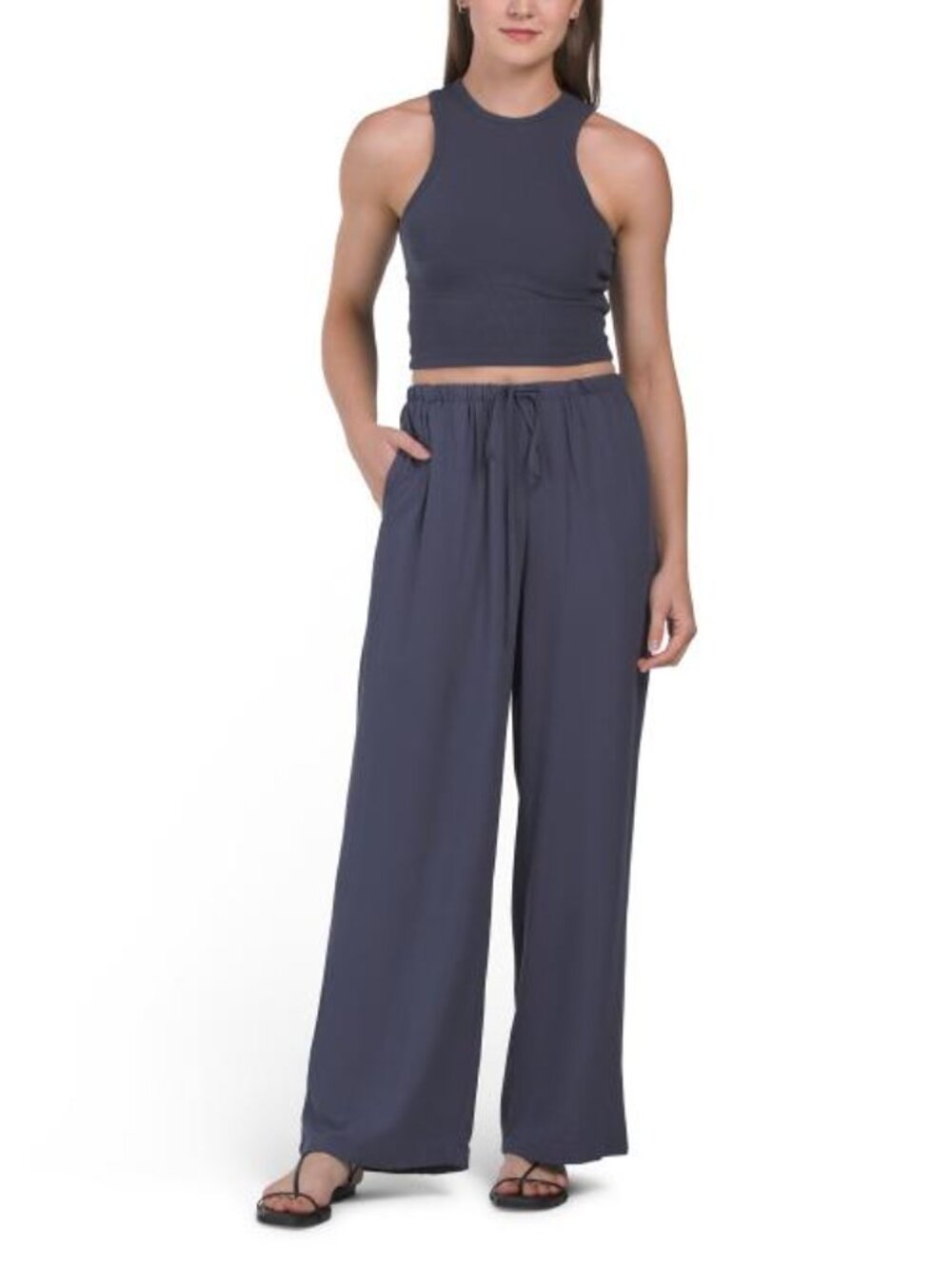 HUNTER & BROWN 2pc Knit Top And Pants Set